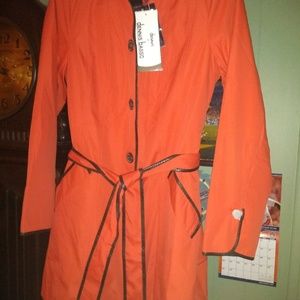Size XS NWT Dennis by Dennis Basso Trench Rain Coat Jacket